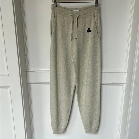 Isabel Marant ÉTOILE Kira Joggers Track Pants Light Grey Women’s Size 34 NWT